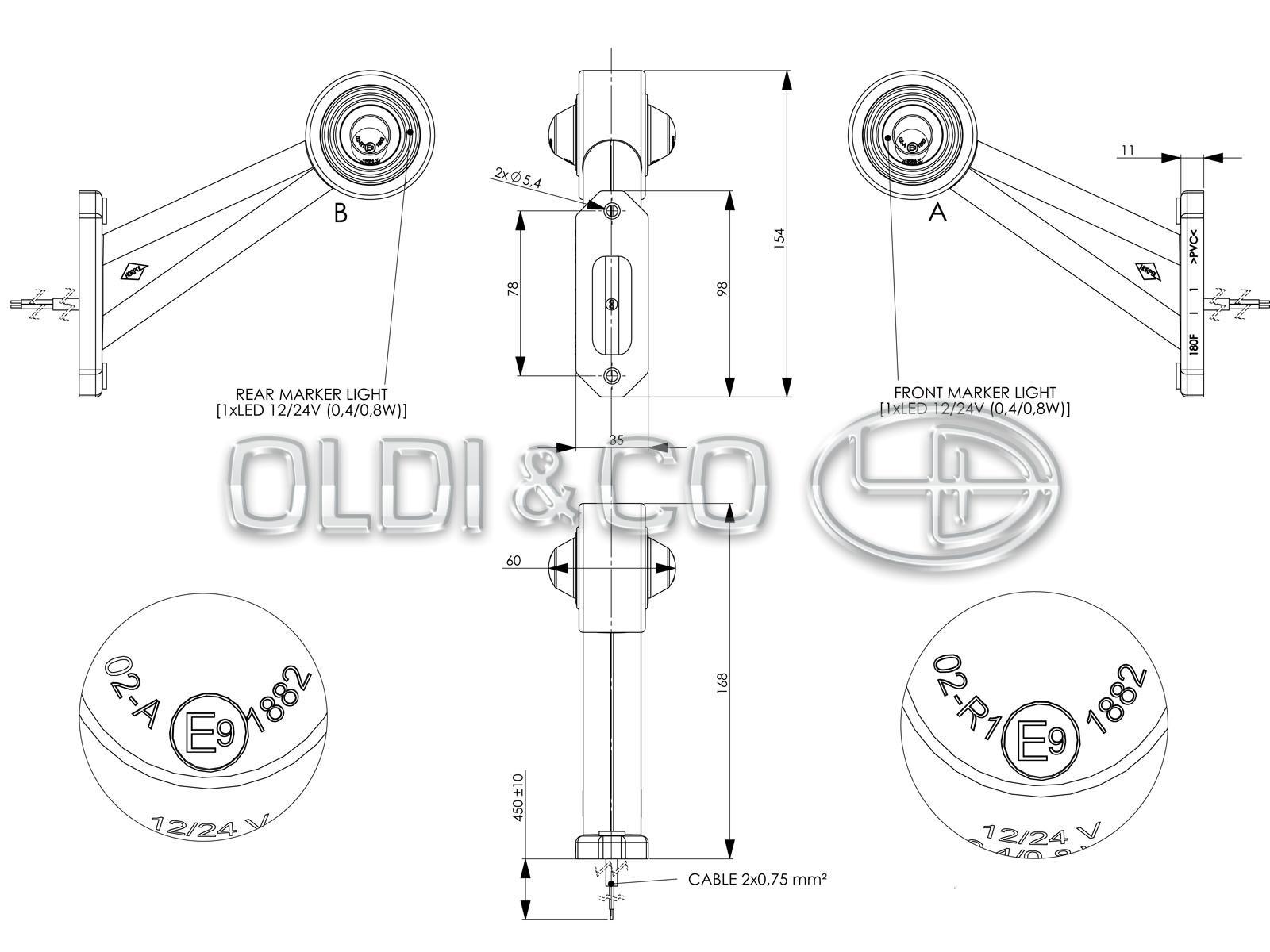 13.003.24532 / 
       
                          Outline marking light, LED